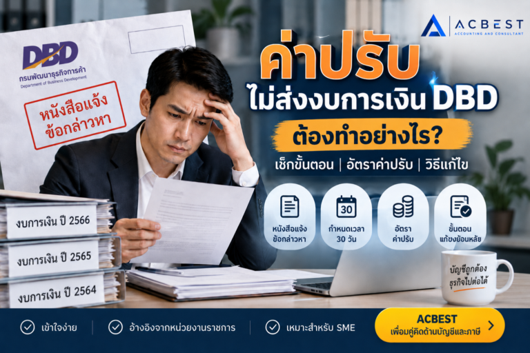 ค่าปรับไม่ส่งงบการเงิน DBD